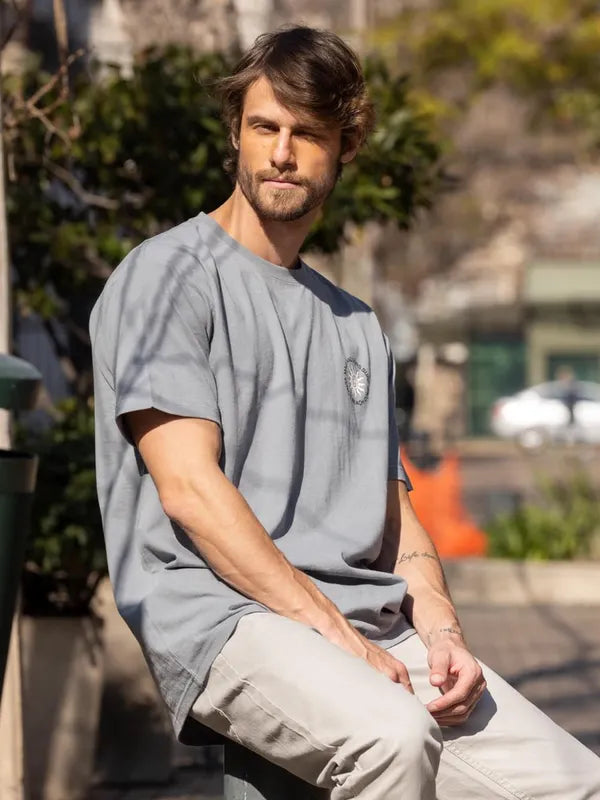 Polera Hombre Palm Radiance Grey