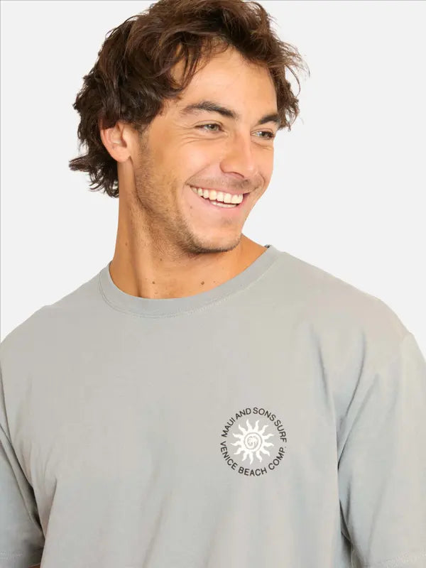 Polera Hombre Palm Radiance Grey
