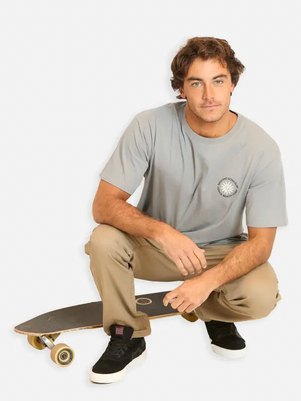 Polera Hombre Palm Radiance Grey