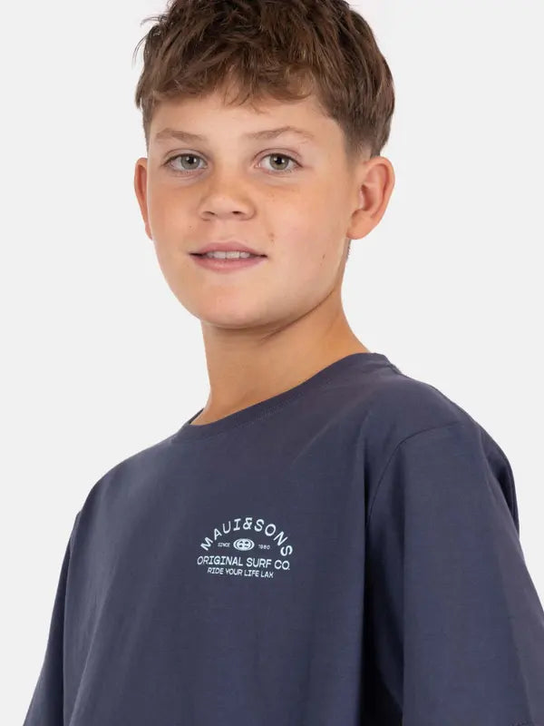 Polera Niño Chrome Wave Navy