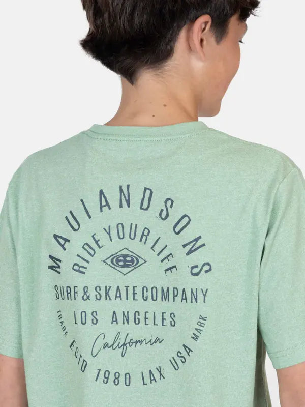 Polera Niño Ride Your Life Green