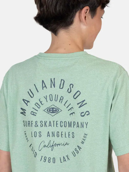 Polera Niño Ride Your Life Green