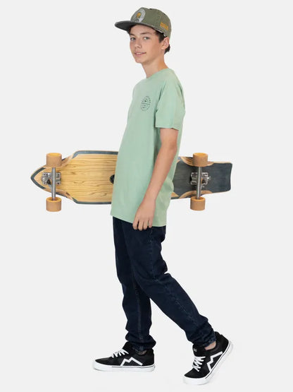 Polera Niño Ride Your Life Green