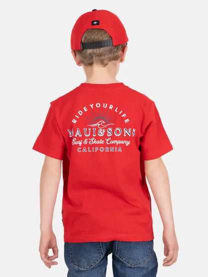 Polera Niño Wave Red