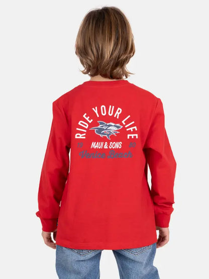 Polera Niño Ride Red