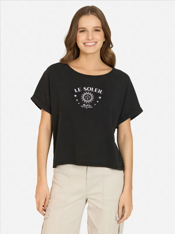 Polera Mujer Coral Glow Black