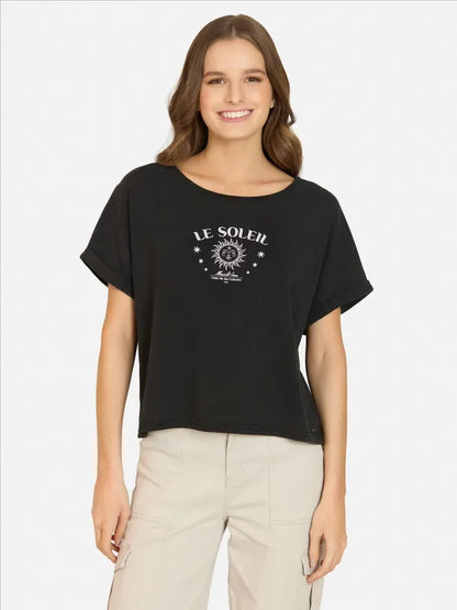 Polera Mujer Coral Glow Black