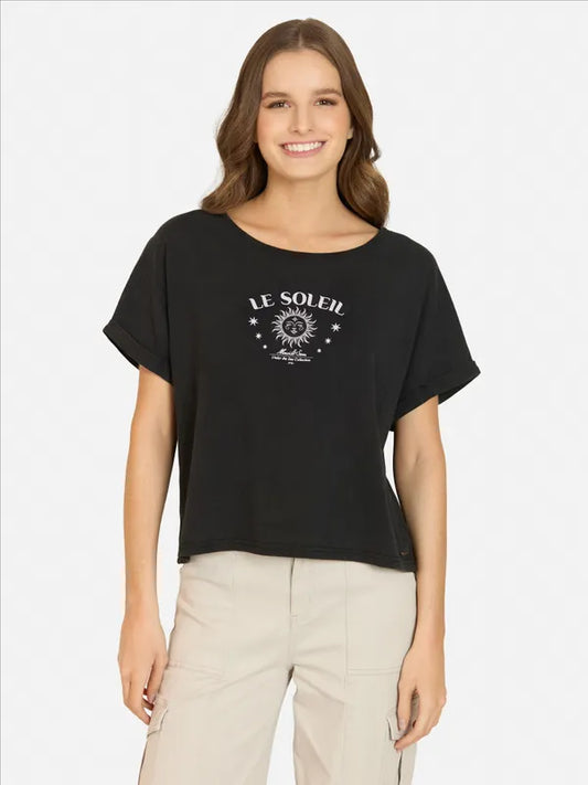 Polera Mujer Coral Glow Black