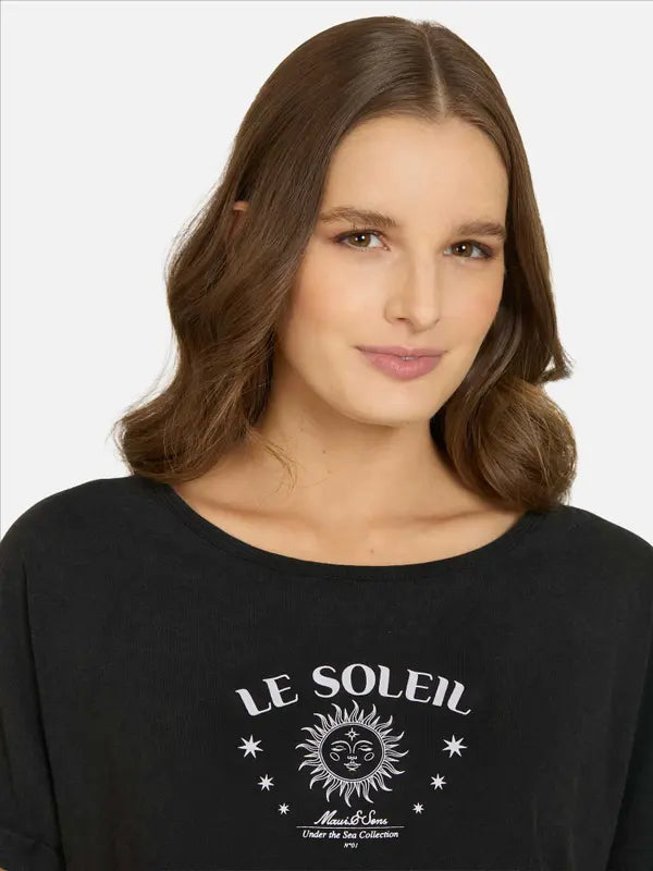 Polera Mujer Coral Glow Black