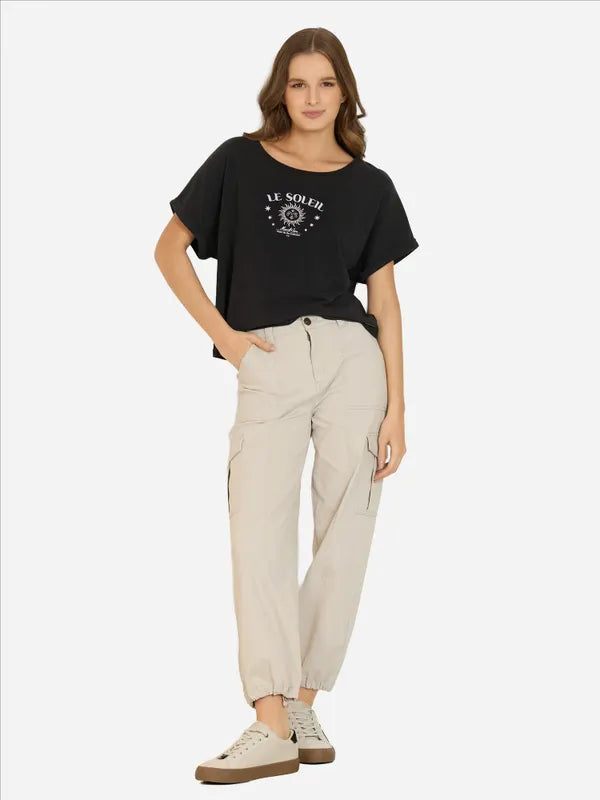Polera Mujer Coral Glow Black