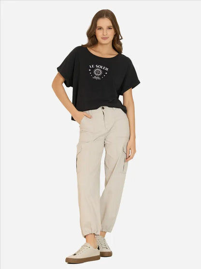 Polera Mujer Coral Glow Black