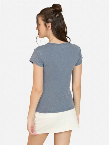 Polera Mujer Azure Bloom Blue