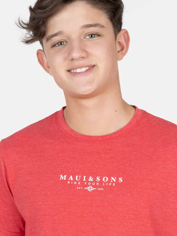 Polera Niño Neon Drift Red
