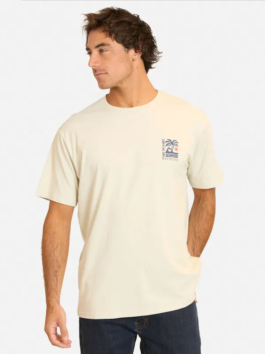 Polera Hombre Save The Planet Beige