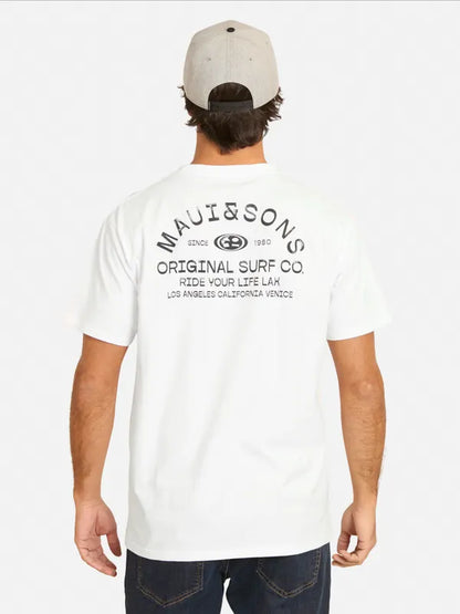 Polera Hombre Eco Surf White