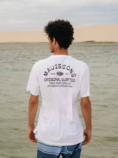 Polera Hombre Eco Surf White