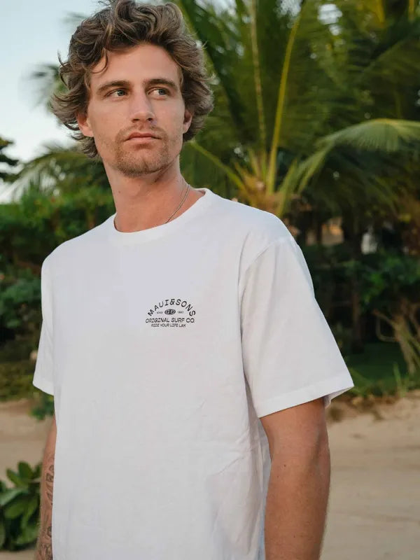 Polera Hombre Eco Surf White