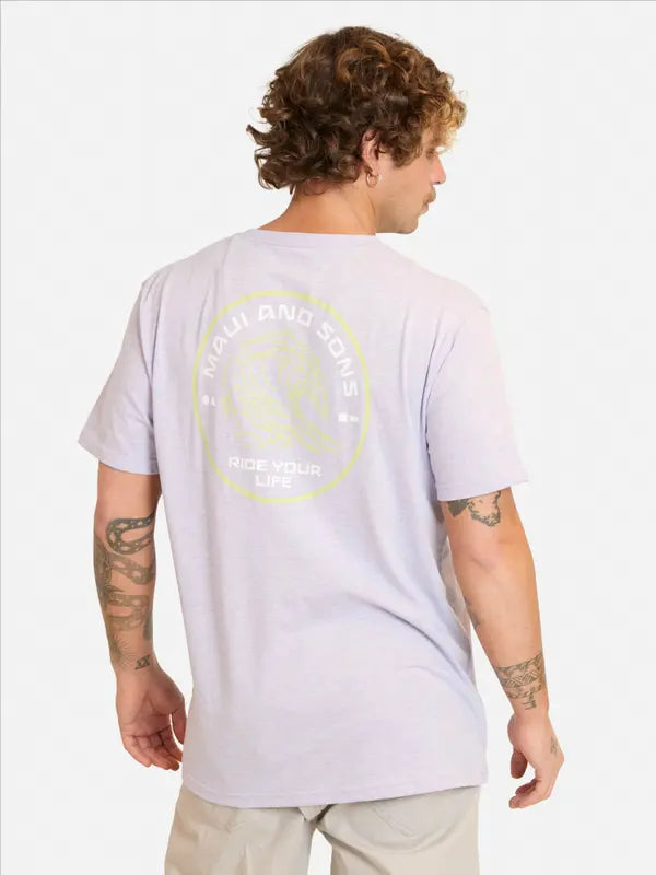 Polera Hombre Melange Ride Purple