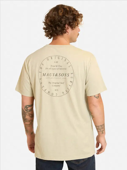Polera Hombre Ring Brand Beige