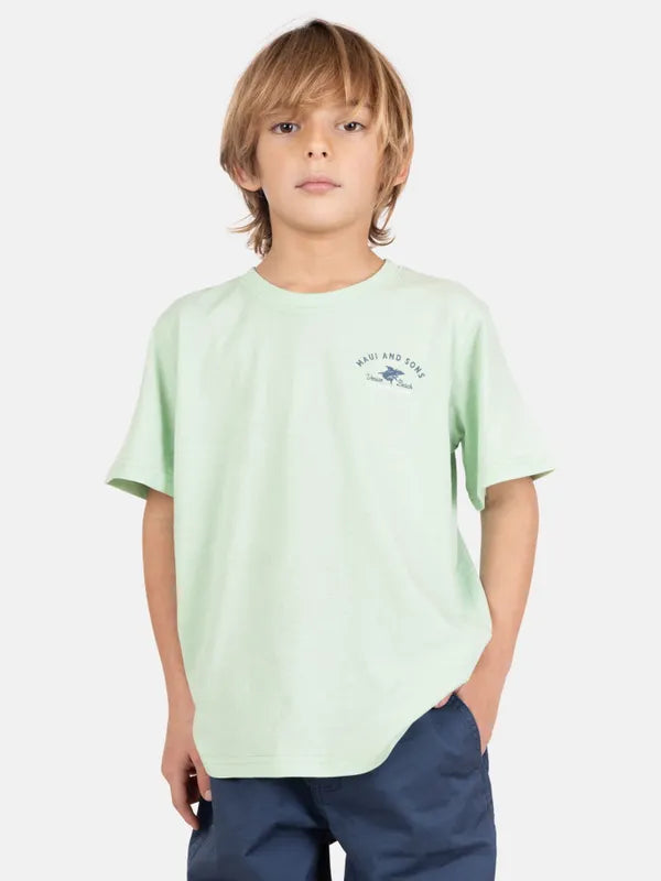 Polera Niño Surf Skip Green