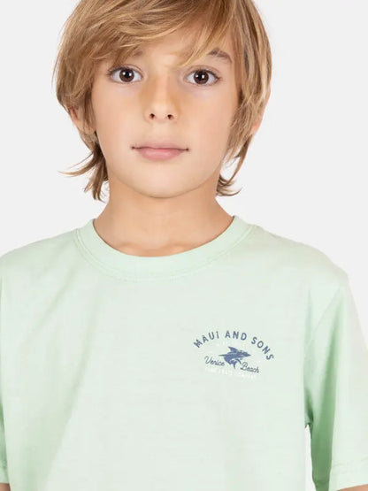 Polera Niño Surf Skip Green