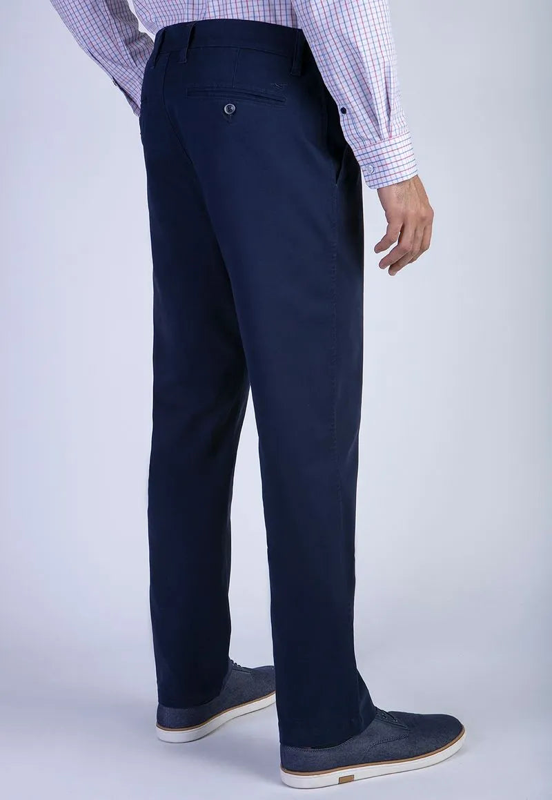 Pantalón Hombre Twill Black Without Pleats Azul