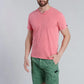 Polera Hombre Henley Oregon Lt Coral