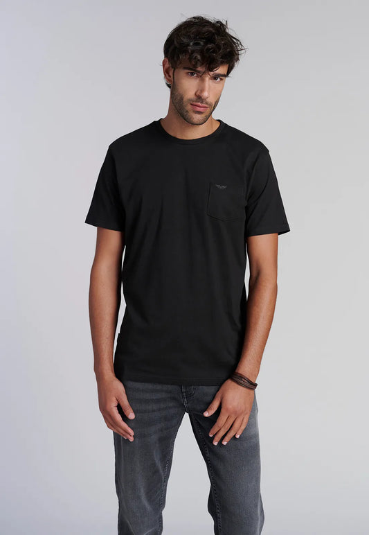 Polera hombre Bolsillo Houston Black