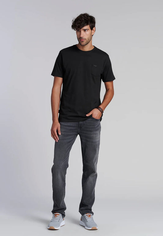 Polera hombre Bolsillo Houston Black