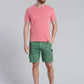 Polera Hombre Henley Oregon Lt Coral