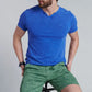 Polera Hombre Henley Oregon Lt. Blue