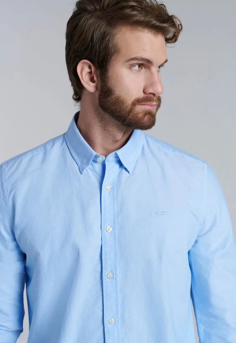 Camisa Hombre Sport Oxford Sky