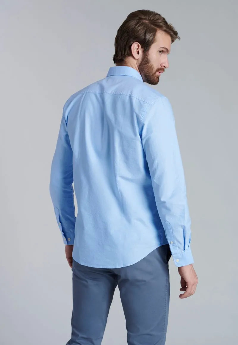 Camisa Hombre Sport Oxford Sky