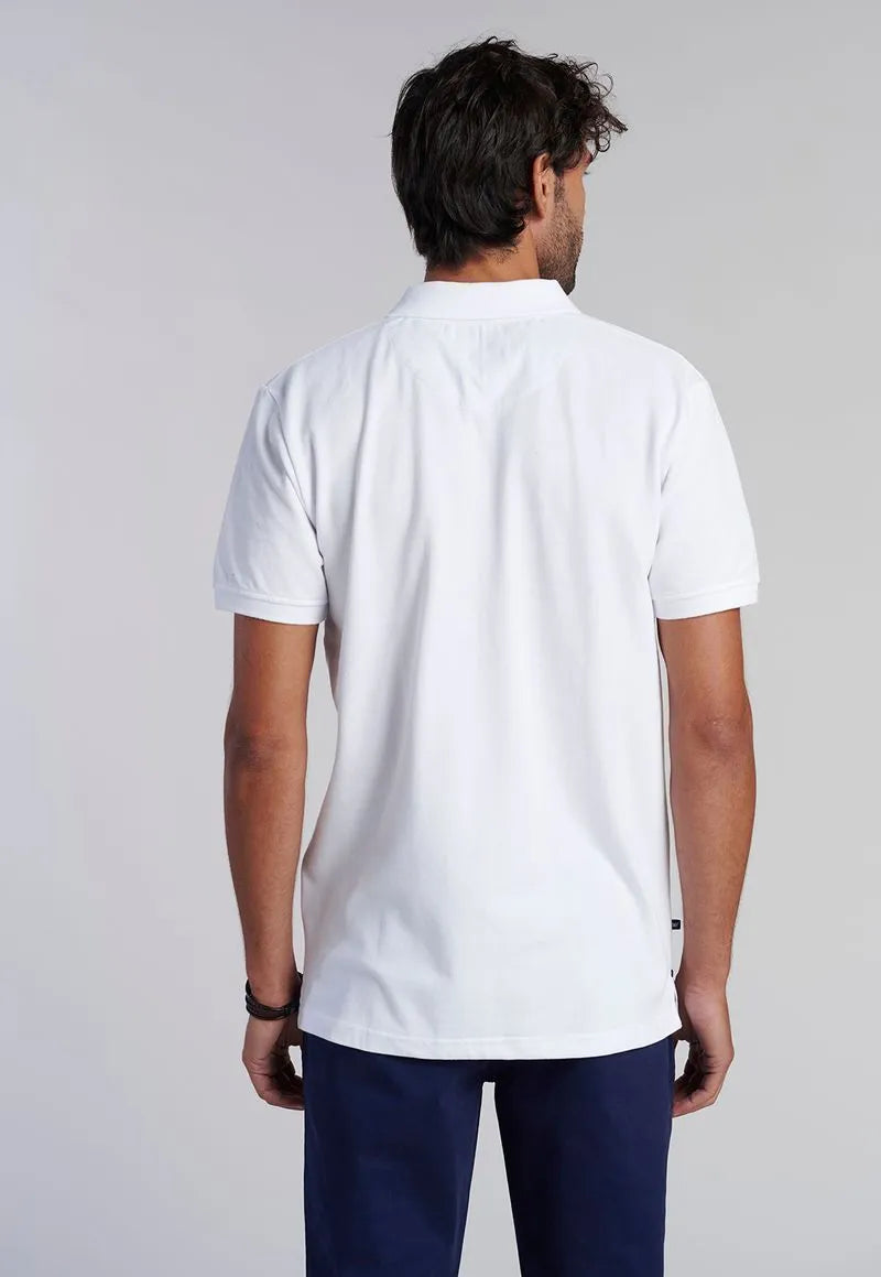 Polera Hombre Básica Pique White