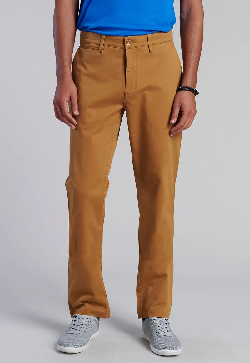 Pantalón Hombre Twill Regular Camel