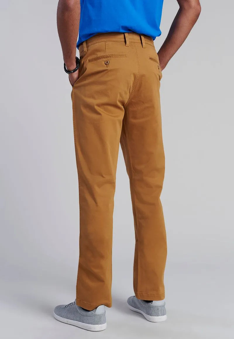 Pantalón Hombre Twill Regular Camel