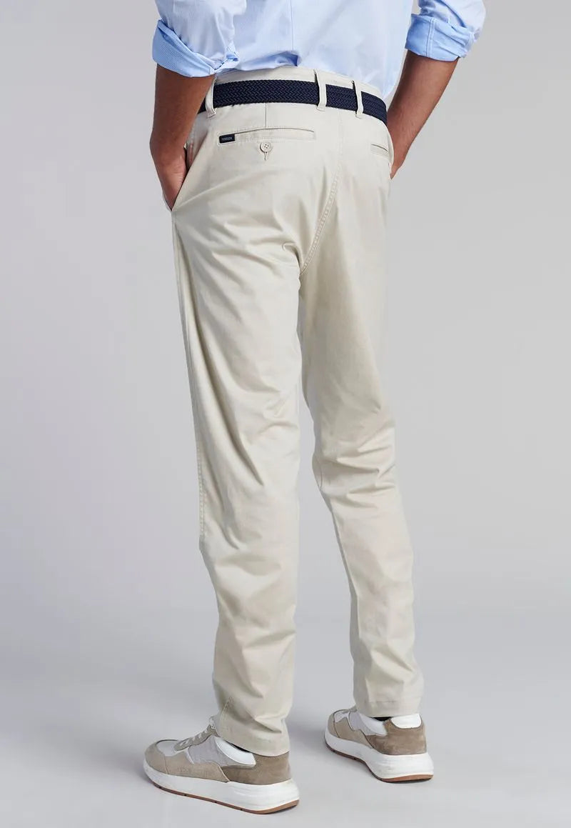 Pantalón Hombre Twill Slim Sand