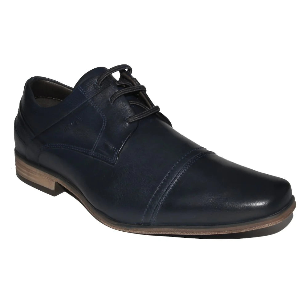 Zapato Hombre Derby 6065 Azul Casual Ferracini