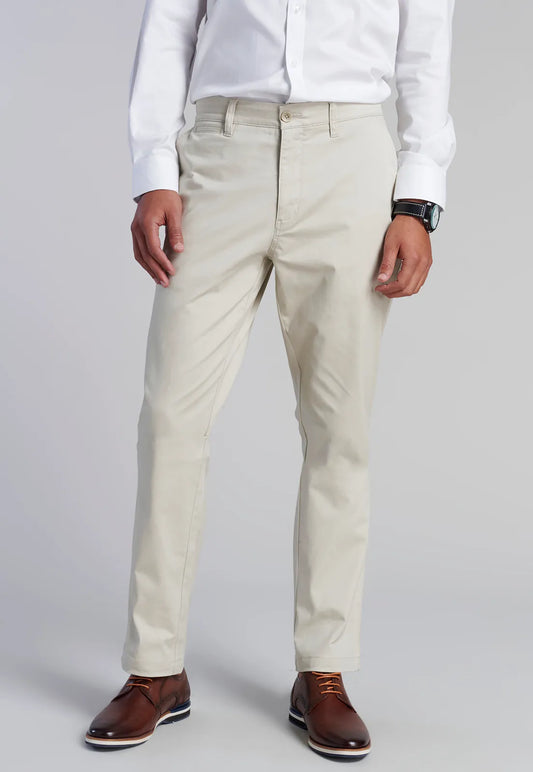 Pantalón Hombre Twill Regular Sand