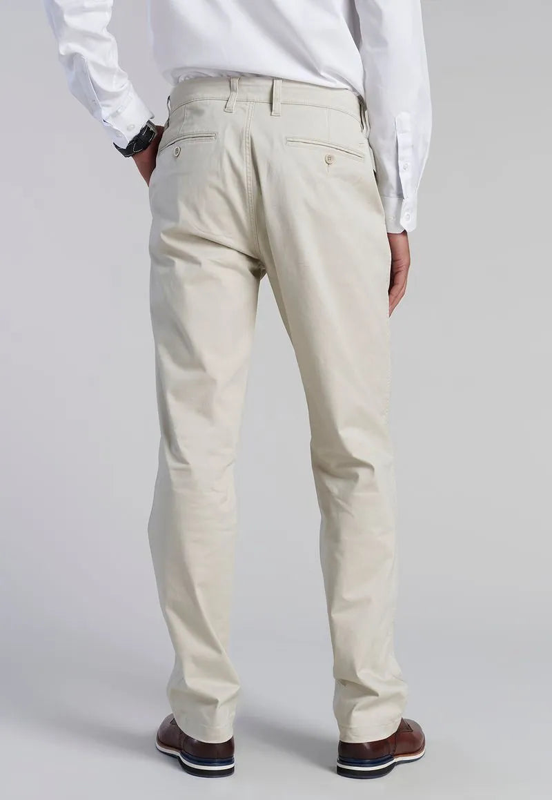 Pantalón Hombre Twill Regular Sand