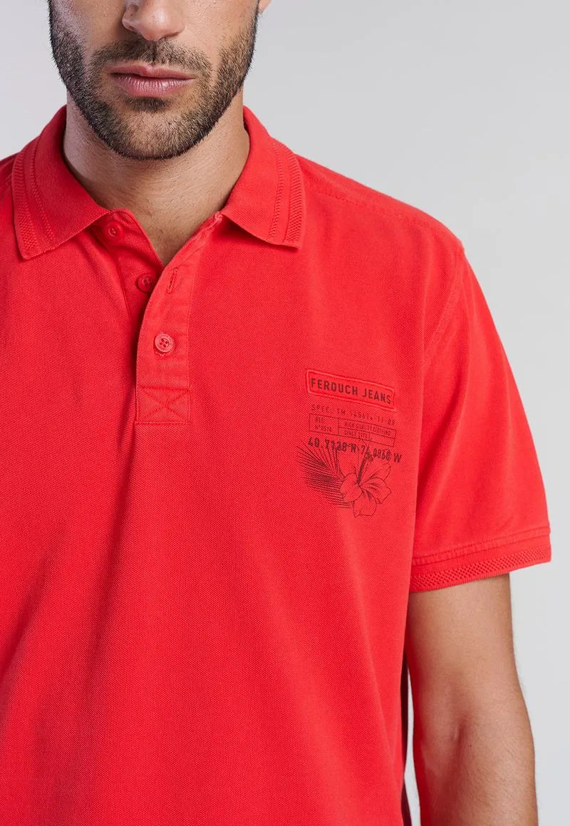 Polera Hombre Polo Las Vegas Red