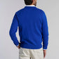 Sweater Hombre V Neck Solido Azul