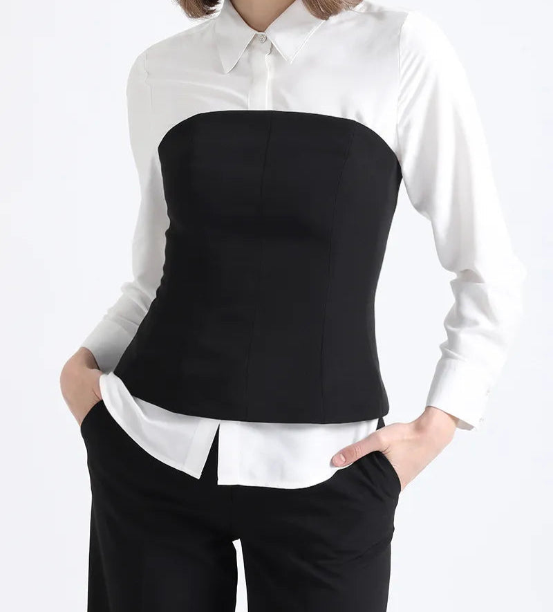polera-mujer-top-strapless-barbas-negro