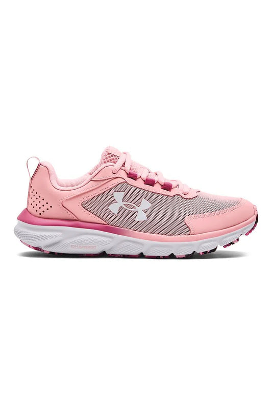 Zapatillas Mujer Running UA Charged Assert 9 Rosado/Gris