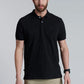 Polera Hombre Básica Pique Negro