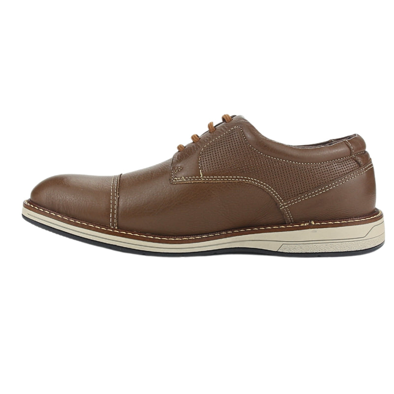 Zapato Hombre 6151 Con Cordon Café Tabaco