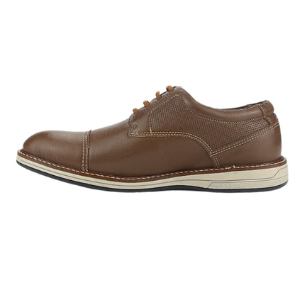 Zapato Hombre 6151 Con Cordon Café Tabaco