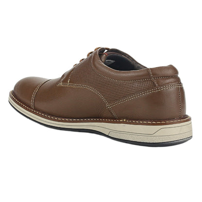 Zapato Hombre 6151 Con Cordon Café Tabaco
