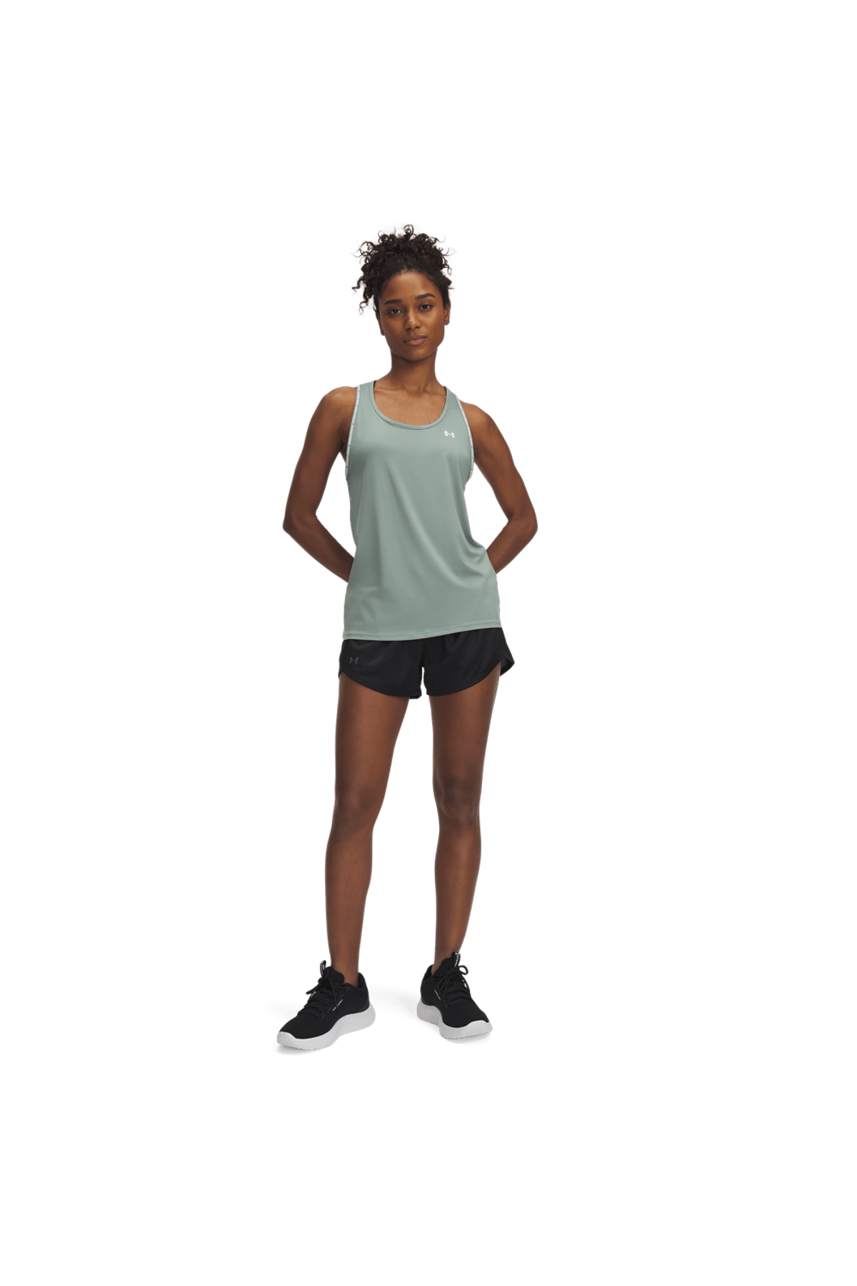 Shorts Mujer Tech Play Up Shine Negro