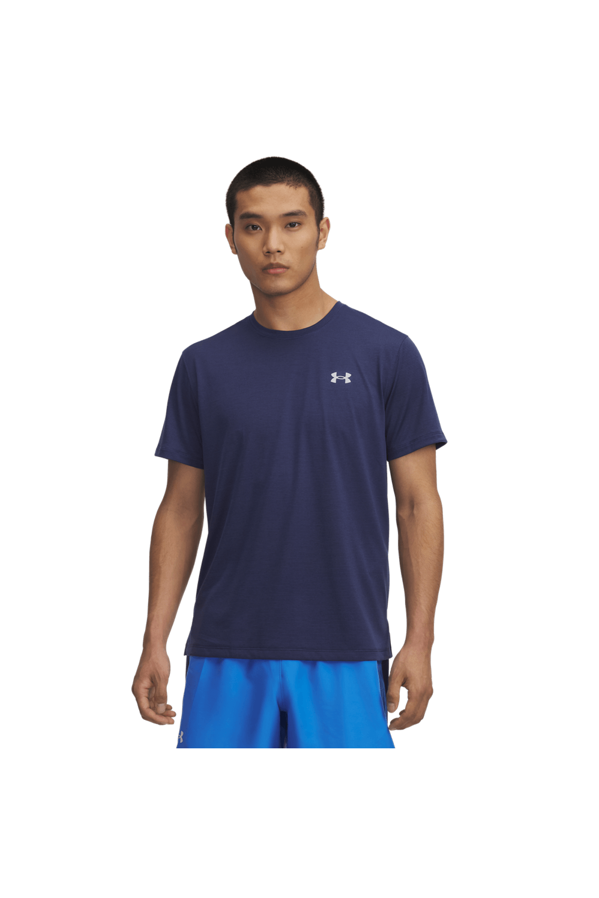 Polera Hombre Running Launch Shortsleeve Navy